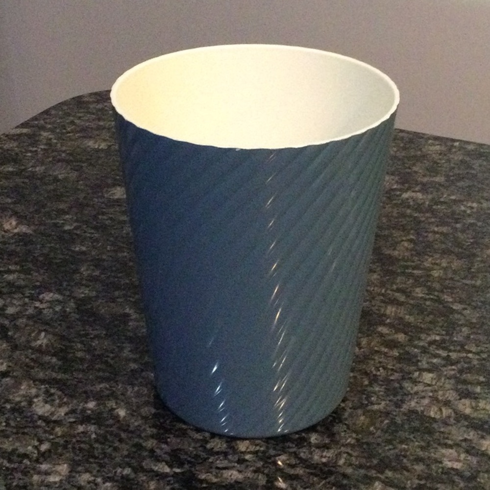 Small Blue Wastebasket